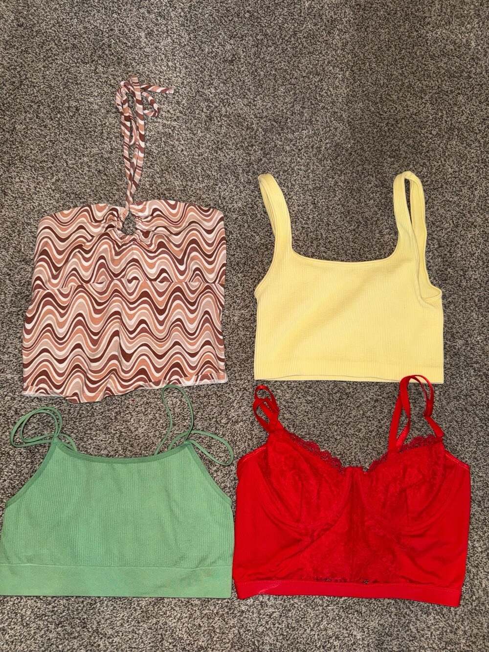 Assorted Trendy Crop Tops Bundle (12 Pieces)